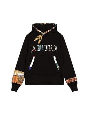 Amiri Patch Scarves Old English Hoodie